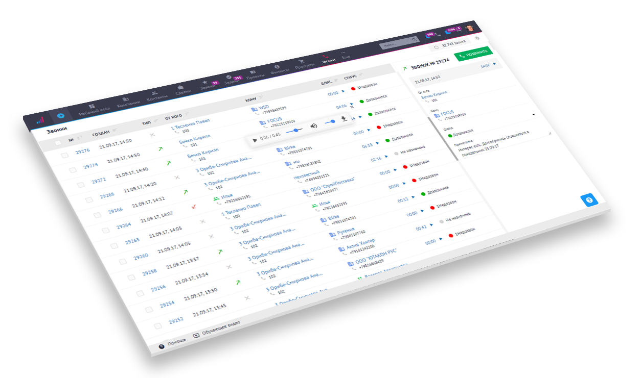 9   Телефония